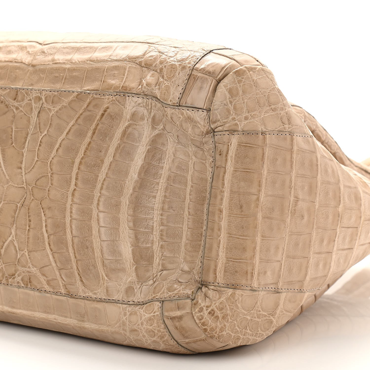Nancy Gonzalez Crocodile Shoulder Bag Beige 9 of 9