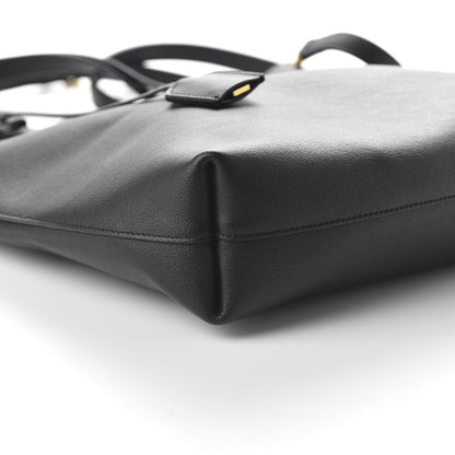 Saint Laurent Calfskin Toy Shopping Tote Black 6 of 9