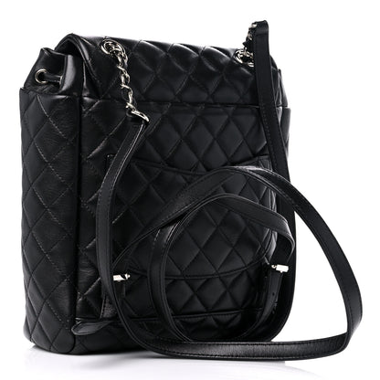 Chanel Lambskin Quilted Small Urban Spirit Backpack Black 3 of 11