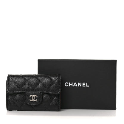 Chanel Caviar Quilted Classic 4 Key Holder Wallet Black 10 of 10