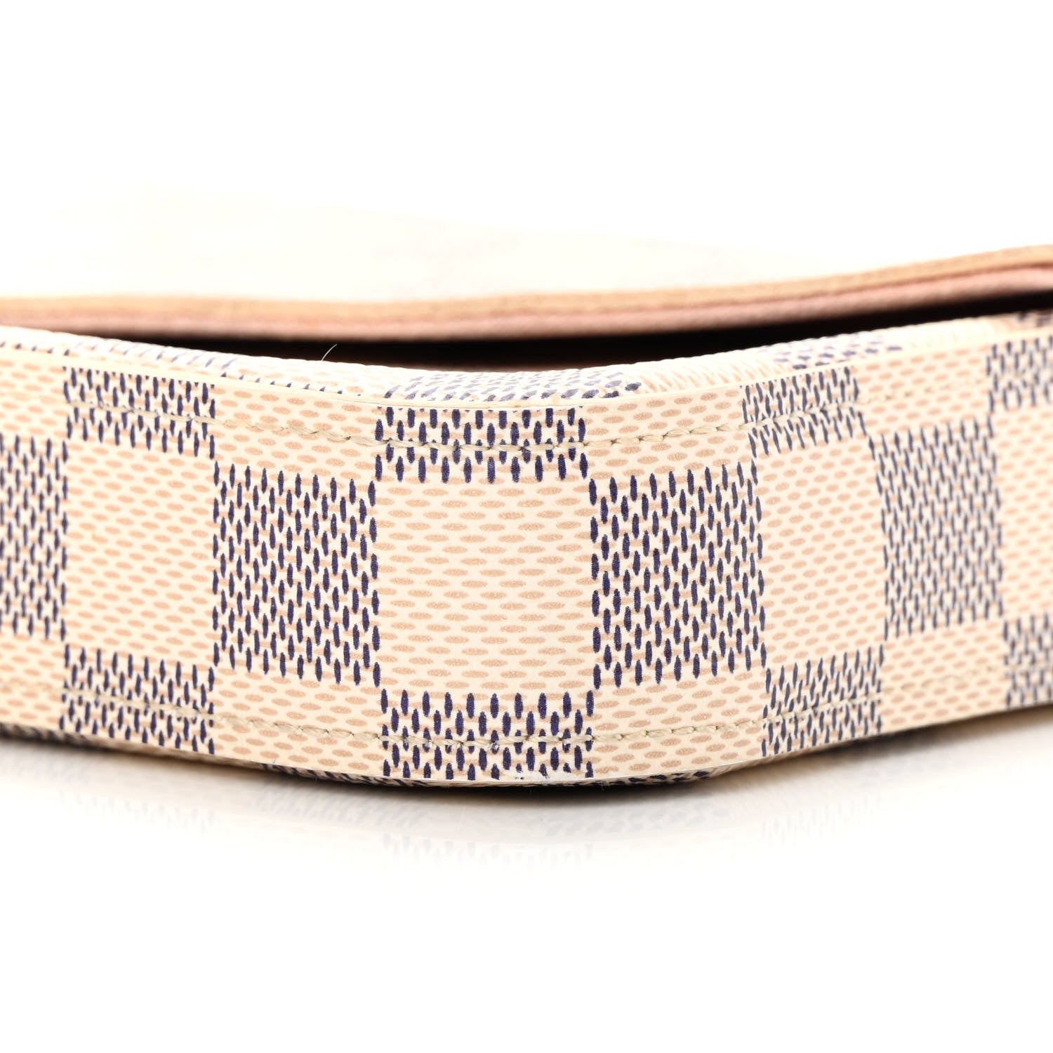 Louis Vuitton Damier Azur Pochette Felicie Chain Wallet Rose Ballerine 12 of 15