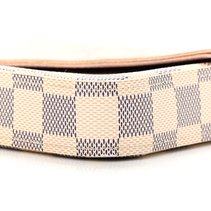 Louis Vuitton Damier Azur Pochette Felicie Chain Wallet Rose Ballerine 12 of 15
