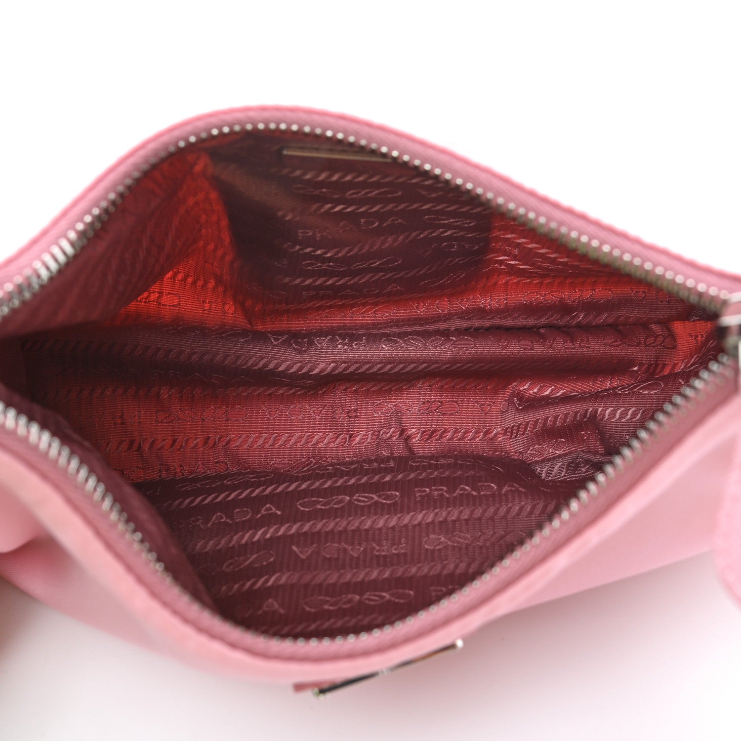 Prada Re-Nylon Saffiano Mini Re-Edition 2005 Bag Rosa 4 of 4