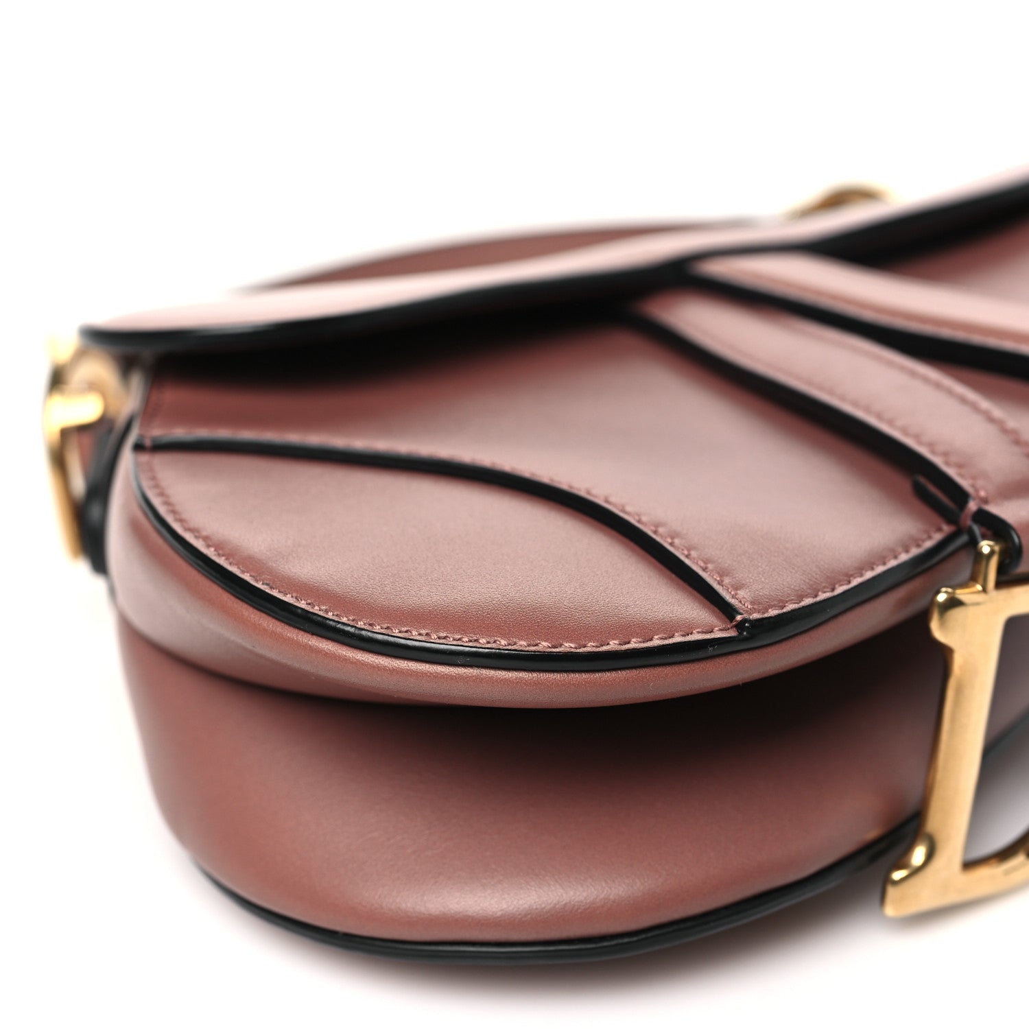 Christian Dior Calfskin Mini Saddle Bag Taupe 9 of 10