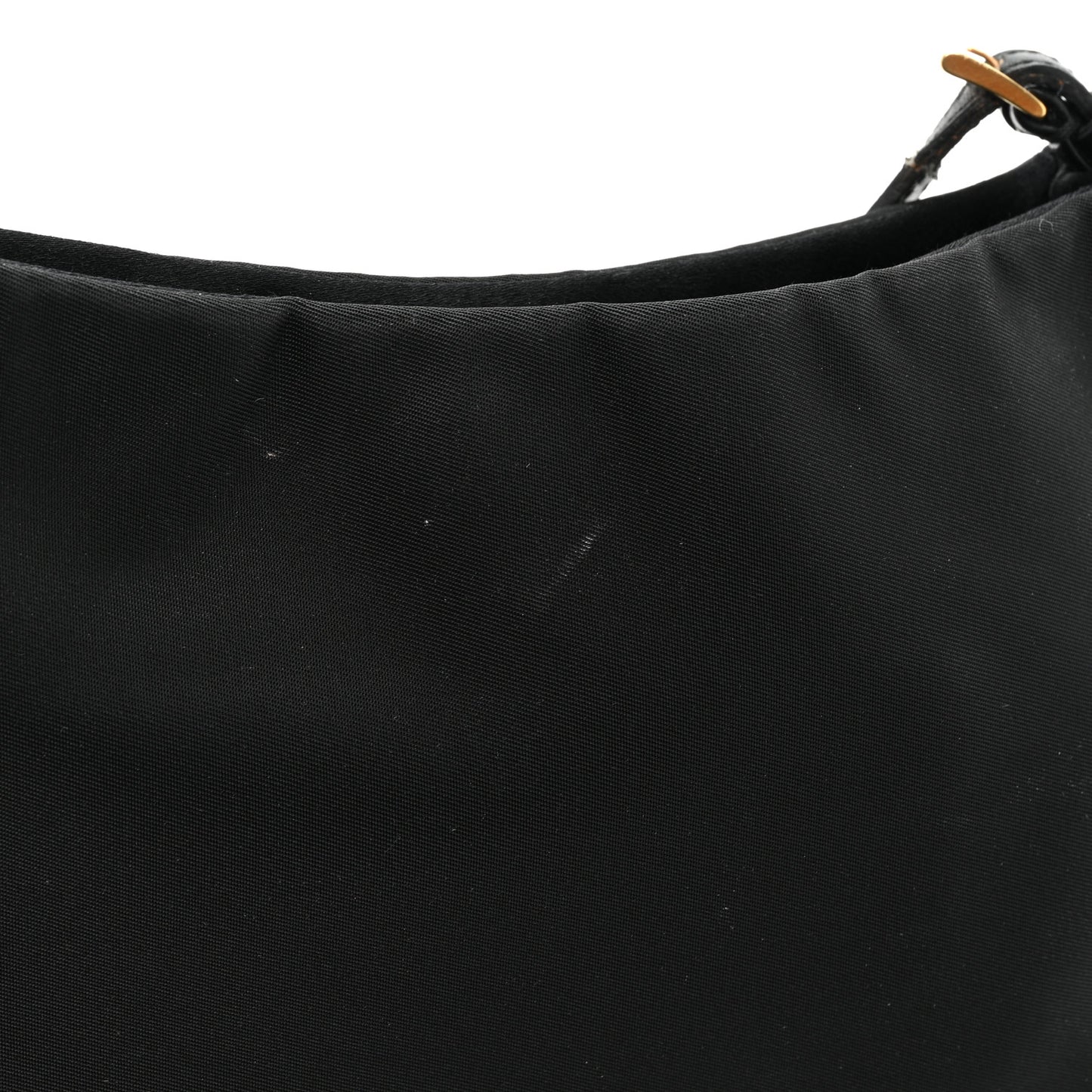 Tessuto Light Nylon Chain Shoulder Bag Black