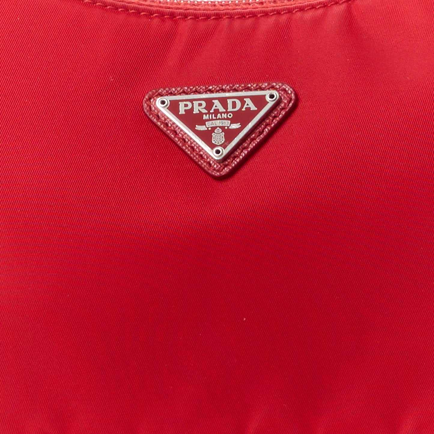 Tessuto Nylon Mini Re-Edition 2000 Bag Rosso