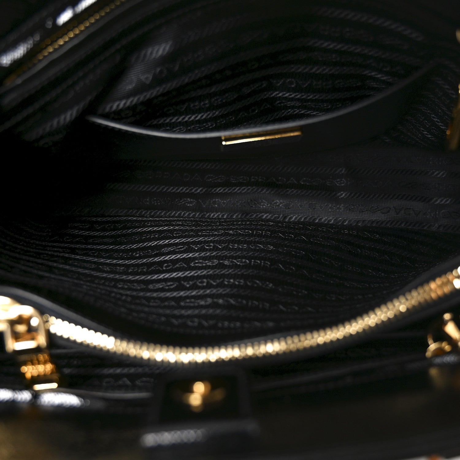 Prada Saffiano Vernice Medium Open Promenade Tote Black 5 of 9