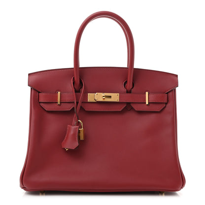 Hermes Veau Jonathan Birkin 30 Rouge Vif 1 of 11