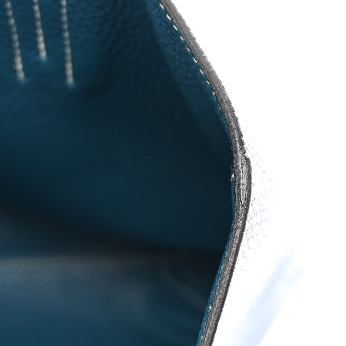 Taurillon Clemence Double Sens 36 Reversible Tote Bleu Sapphire Izmir