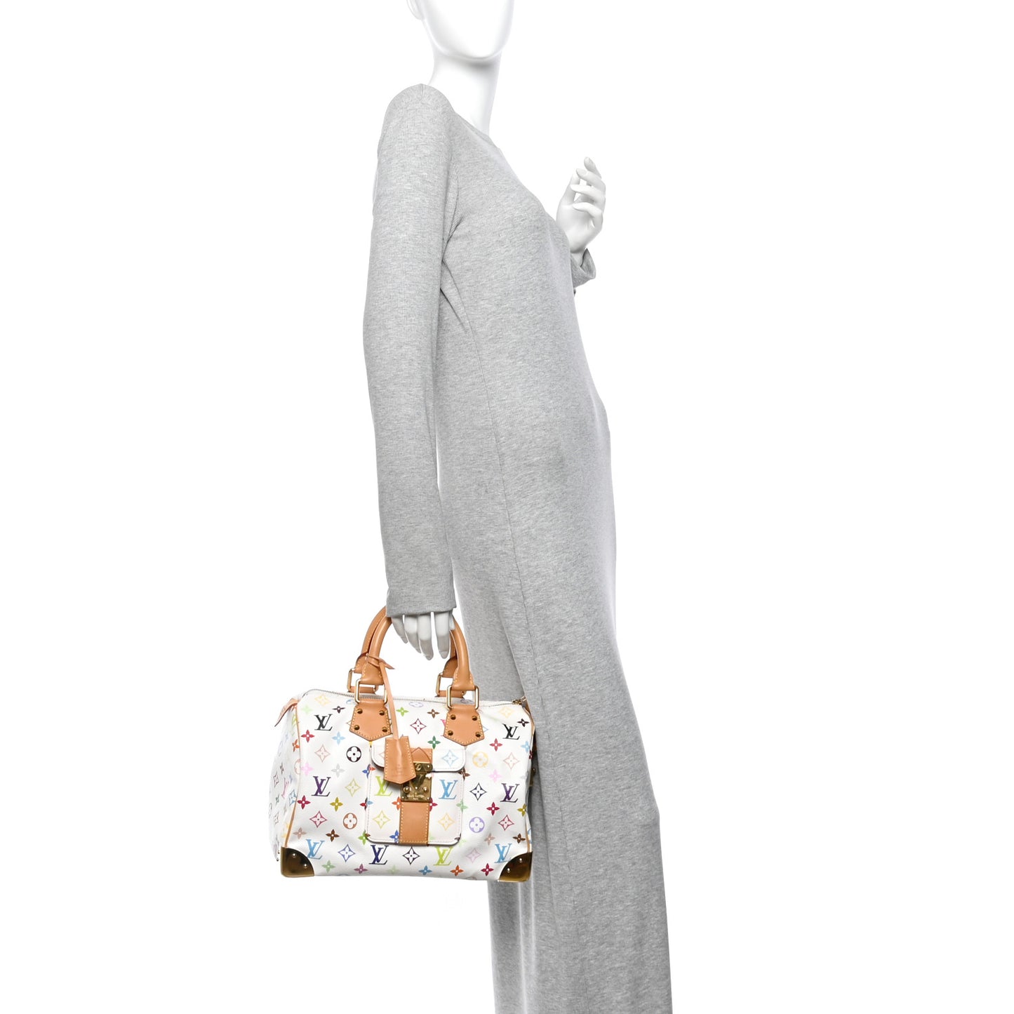 Monogram Multicolor Speedy 30 White