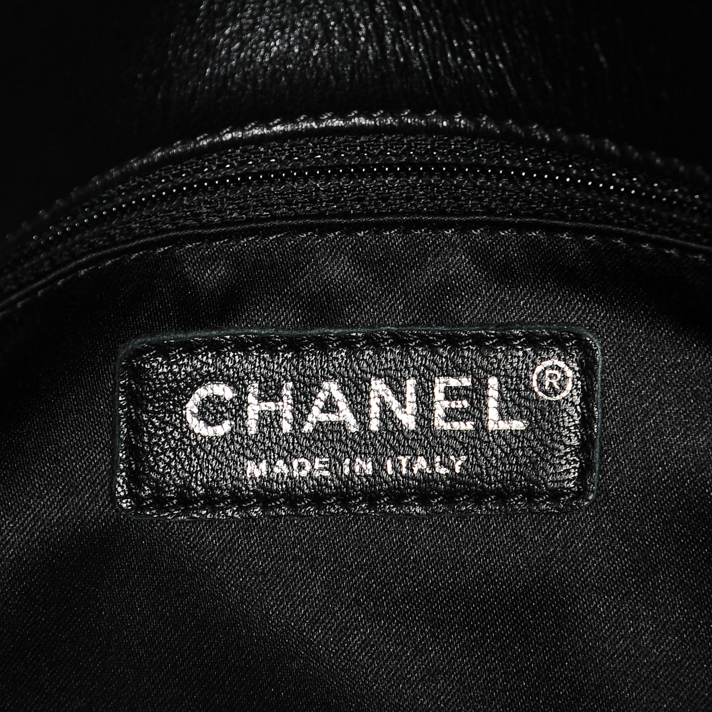 Lambskin Small CC Crossing Flap Black