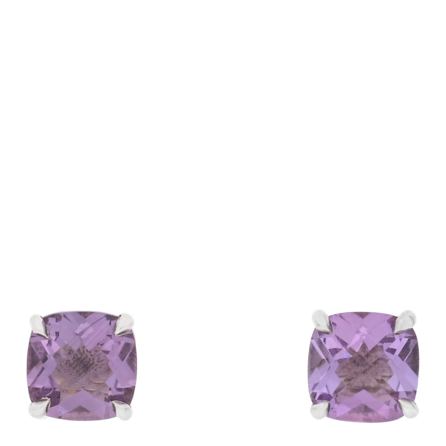 Sterling Silver Amethyst Sparklers Stud Earrings
