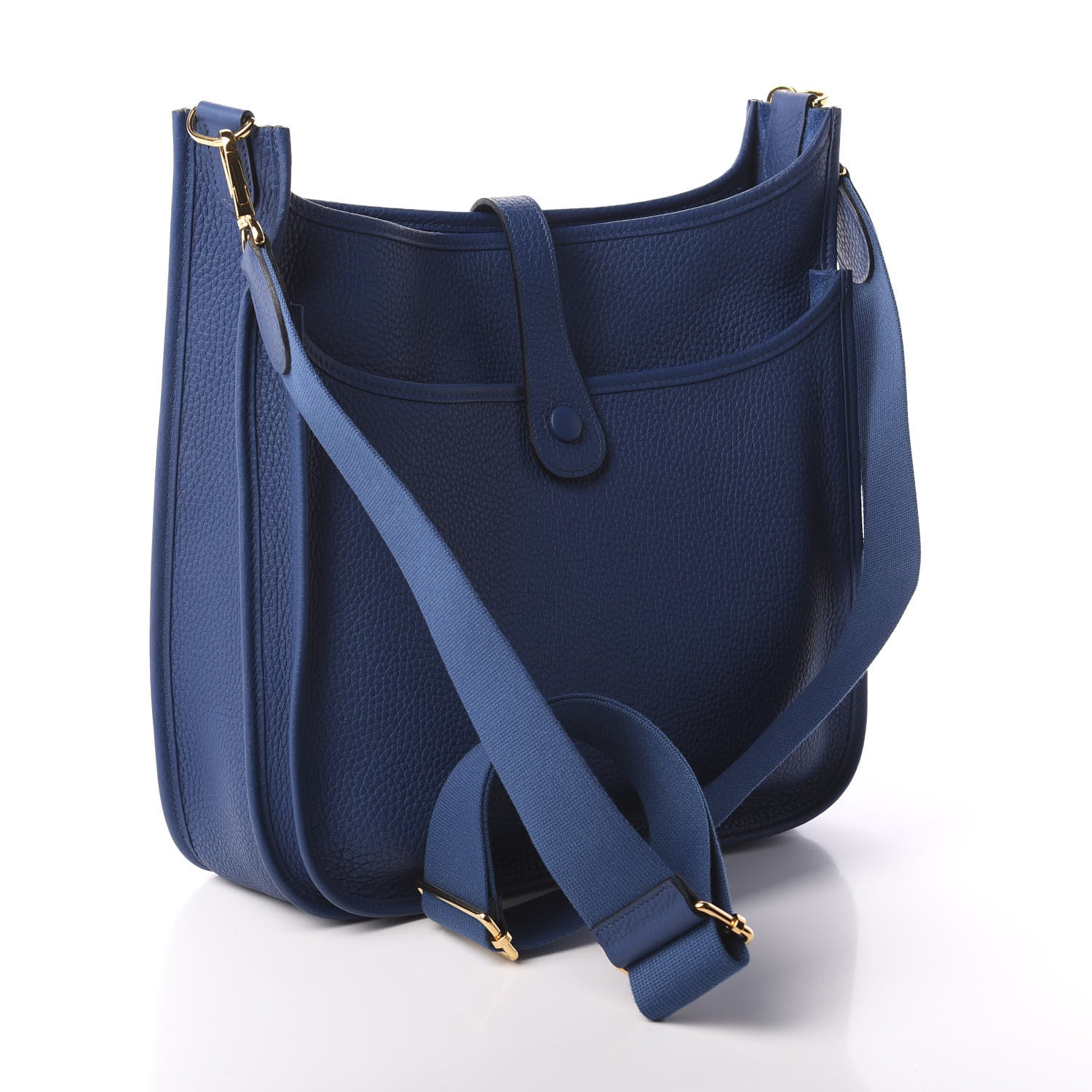 Hermes Taurillon Clemence Evelyne III GM Deep Blue 3 of 9