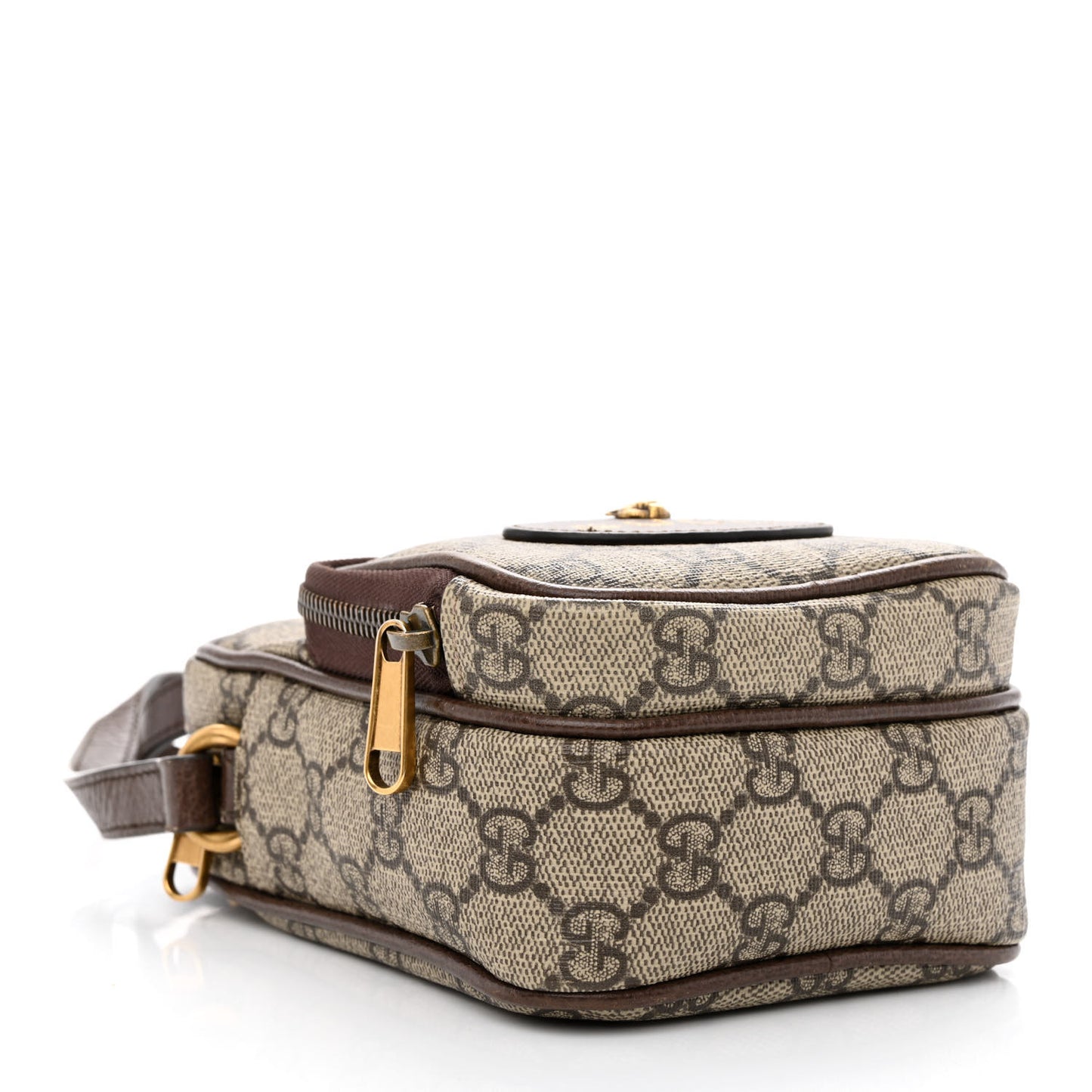 GG Supreme Monogram Mini Neo Vintage Double Zip Messenger Bag Beige New Acero Crop