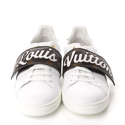 Louis Vuitton Calfskin Monogram Frontrow Sneakers 40 White 2 of 9