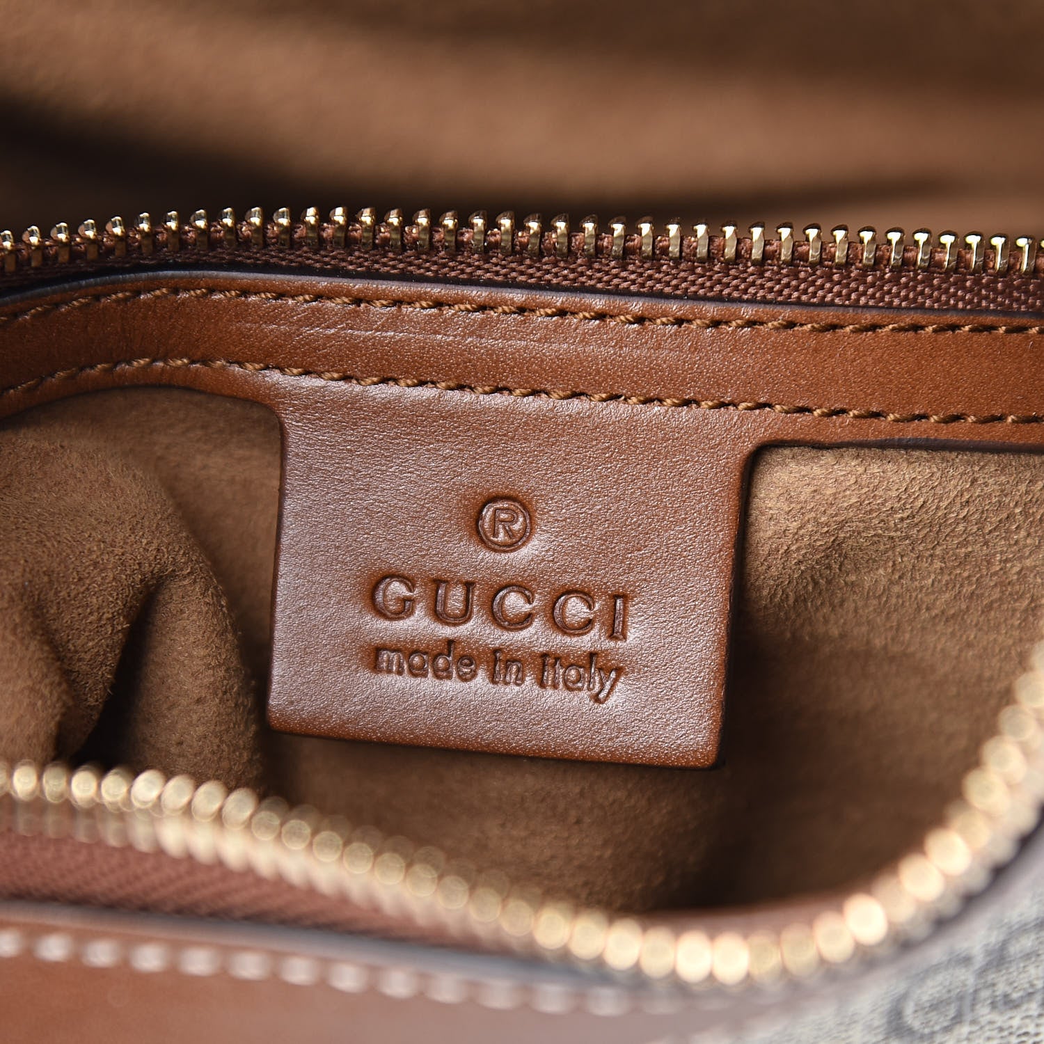 Gucci GG Supreme Monogram Linea A Hobo Brown 6 of 10