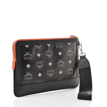 MCM Visetos Reflective Nylon Mini iPad Case Black 3 of 7