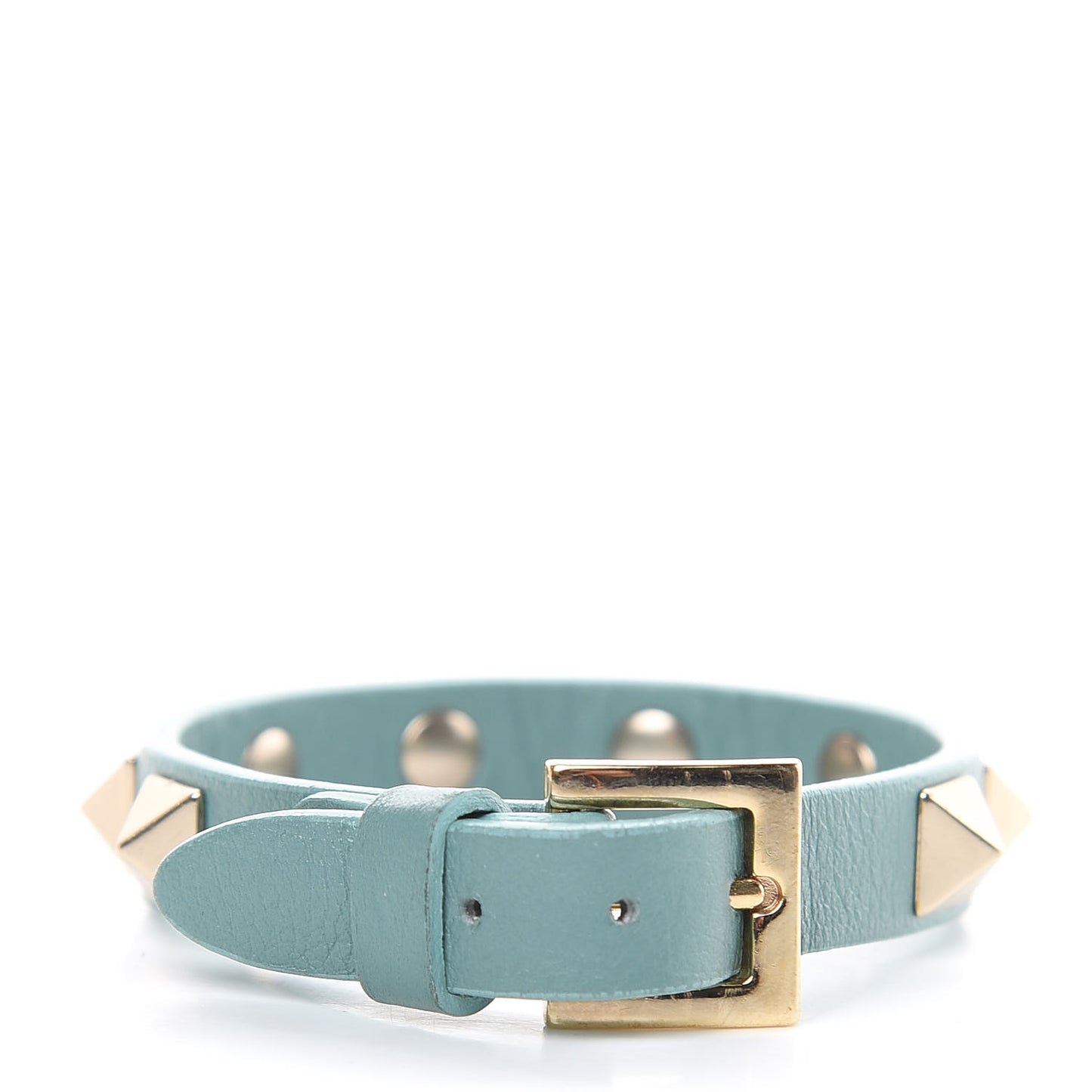 Vitello Rockstud Bracelet Blue