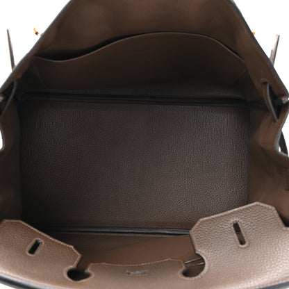 Hermes Taurillon Clemence BIRKIN 35 Cafe 5 of 16
