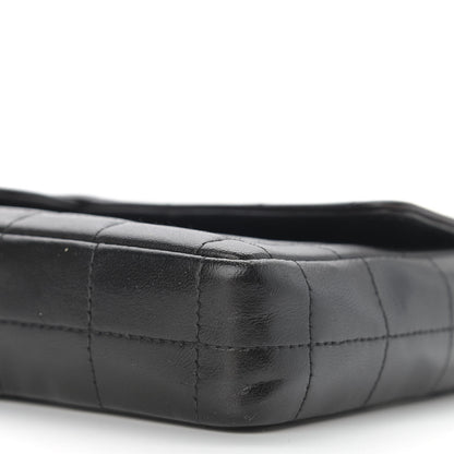 Chanel Lambskin East West Chocolate Bar Flap Black 10 of 13