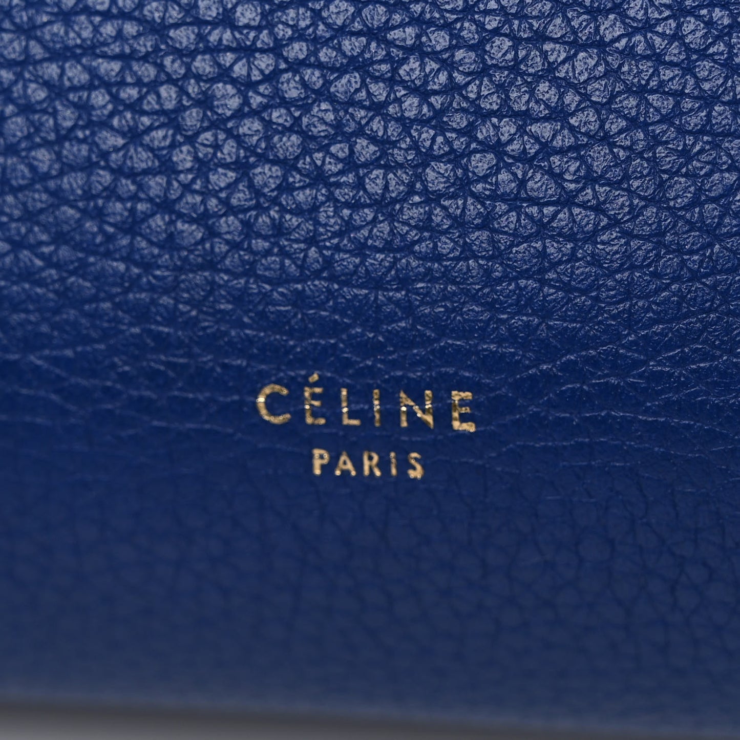 Grained Calfskin Mini Belt Bag Indigo