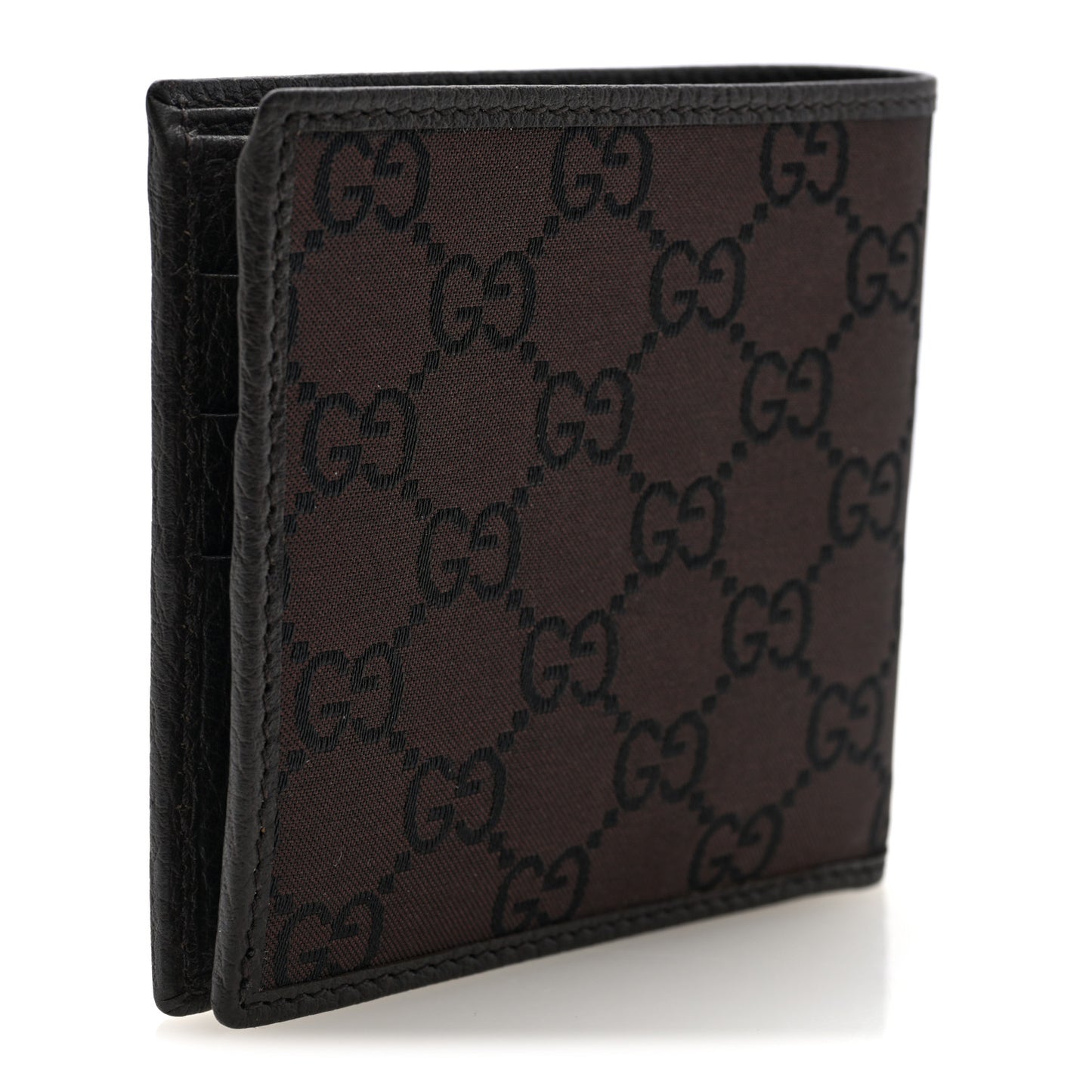 Monogram Bi-Fold Wallet Brown