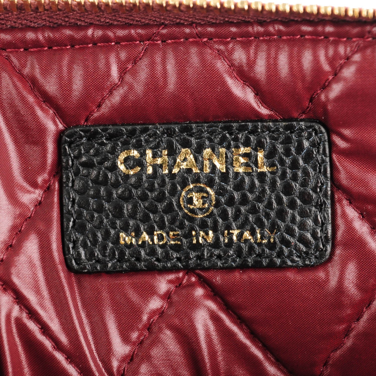 Chanel Caviar Quilted Medium Cosmetic Case Black 6 of 7