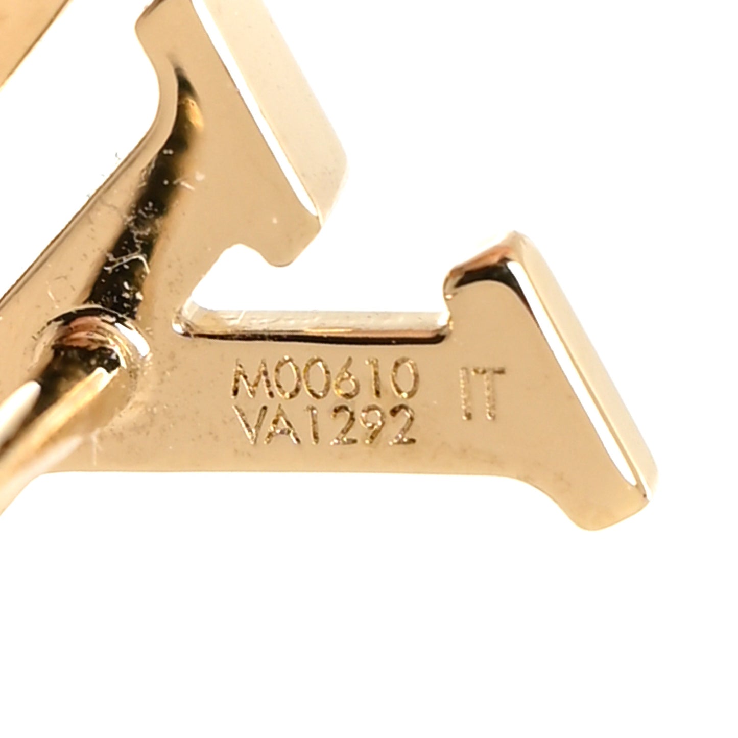 Metal LV Iconic Earrings Gold