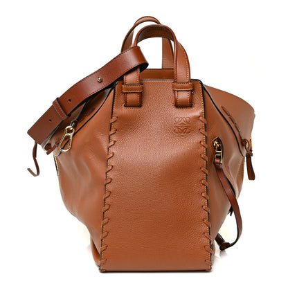 Loewe Calfskin Laced Hammock Shoulder Bag Tan 1 of 18