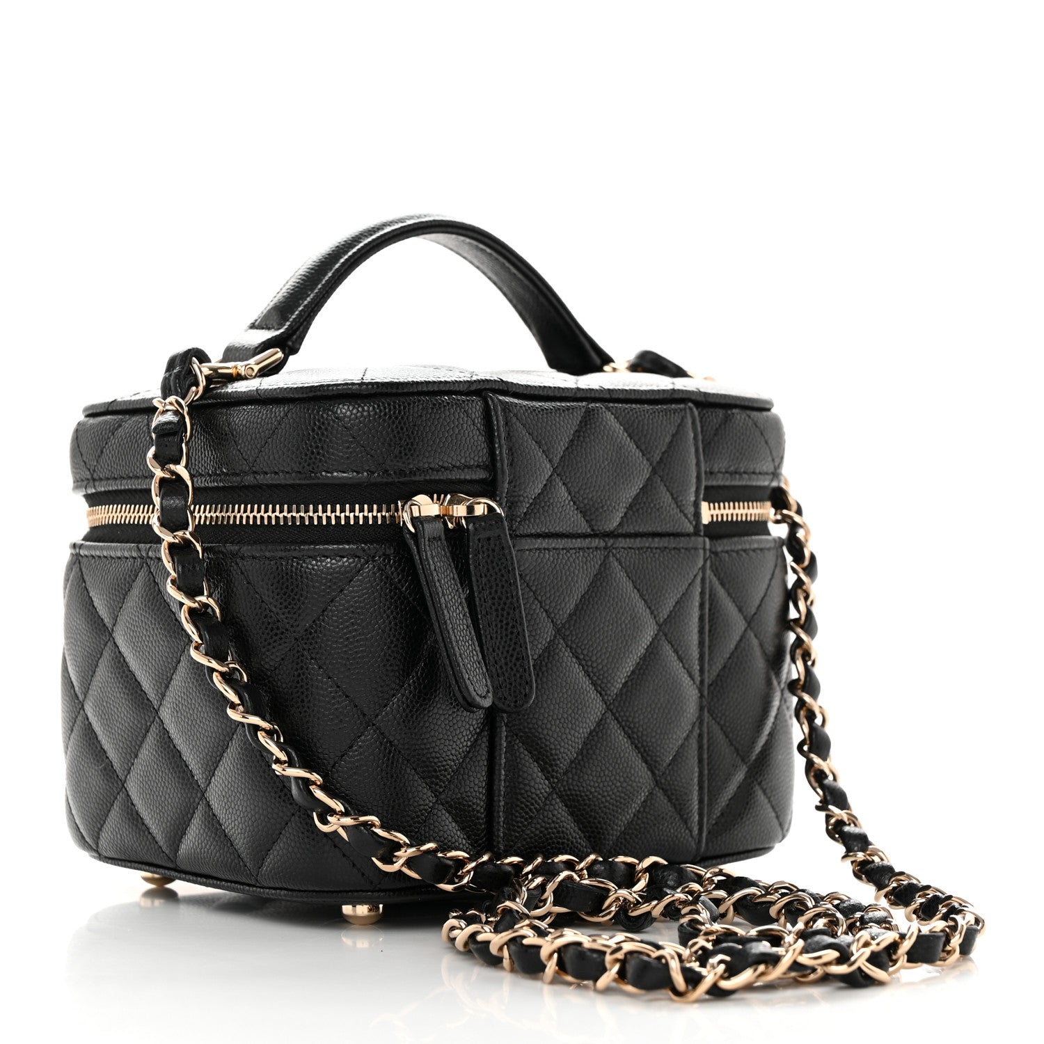 Chanel Caviar Quilted Small CC Vanity Case Black 3 of 10