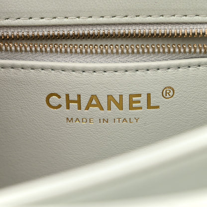 Chanel Lambskin Quilted Small Trendy Chain CC Flap Dual Handle Bag Light Blue 6 of 11