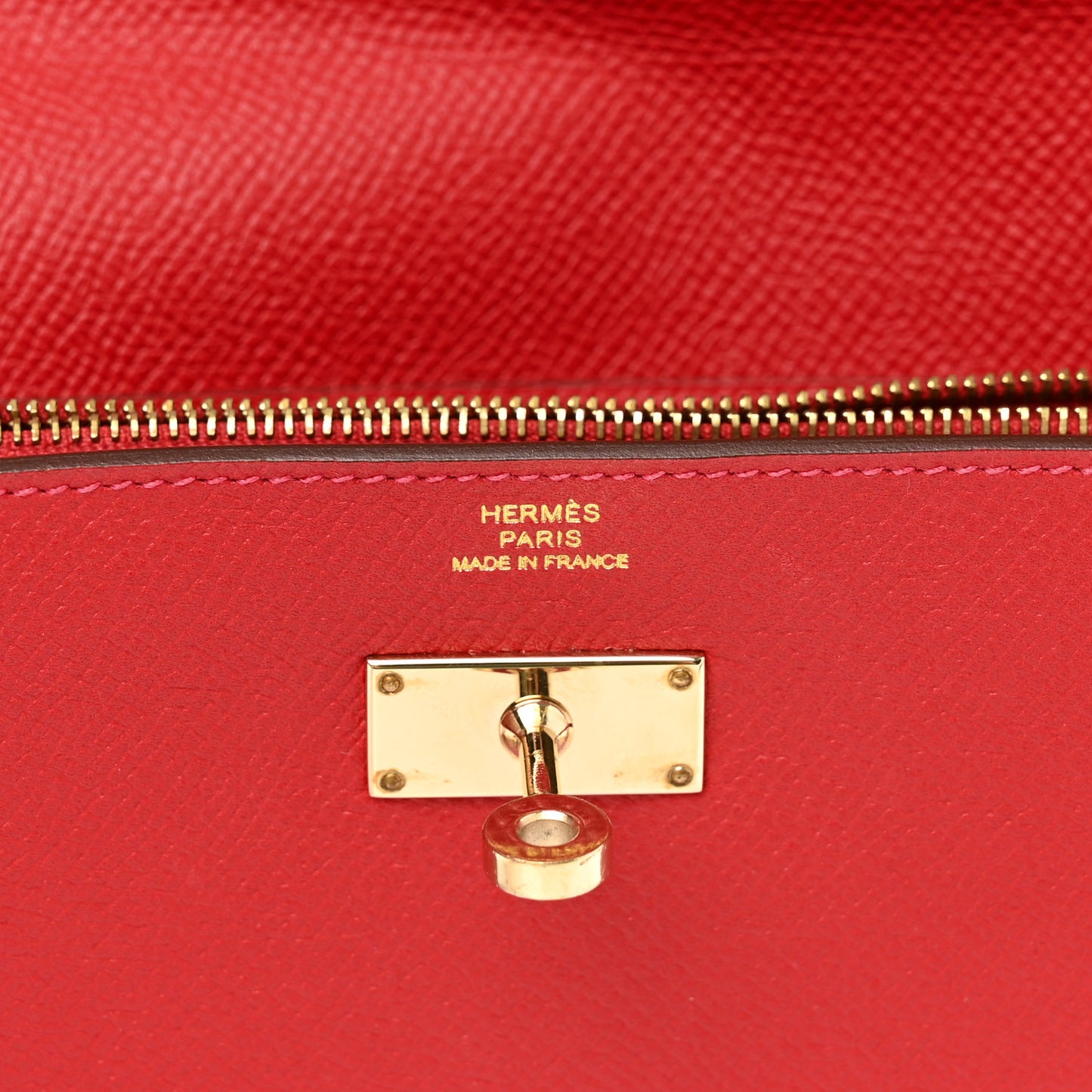 Epsom Kelly Longue Wallet Rouge Casaque