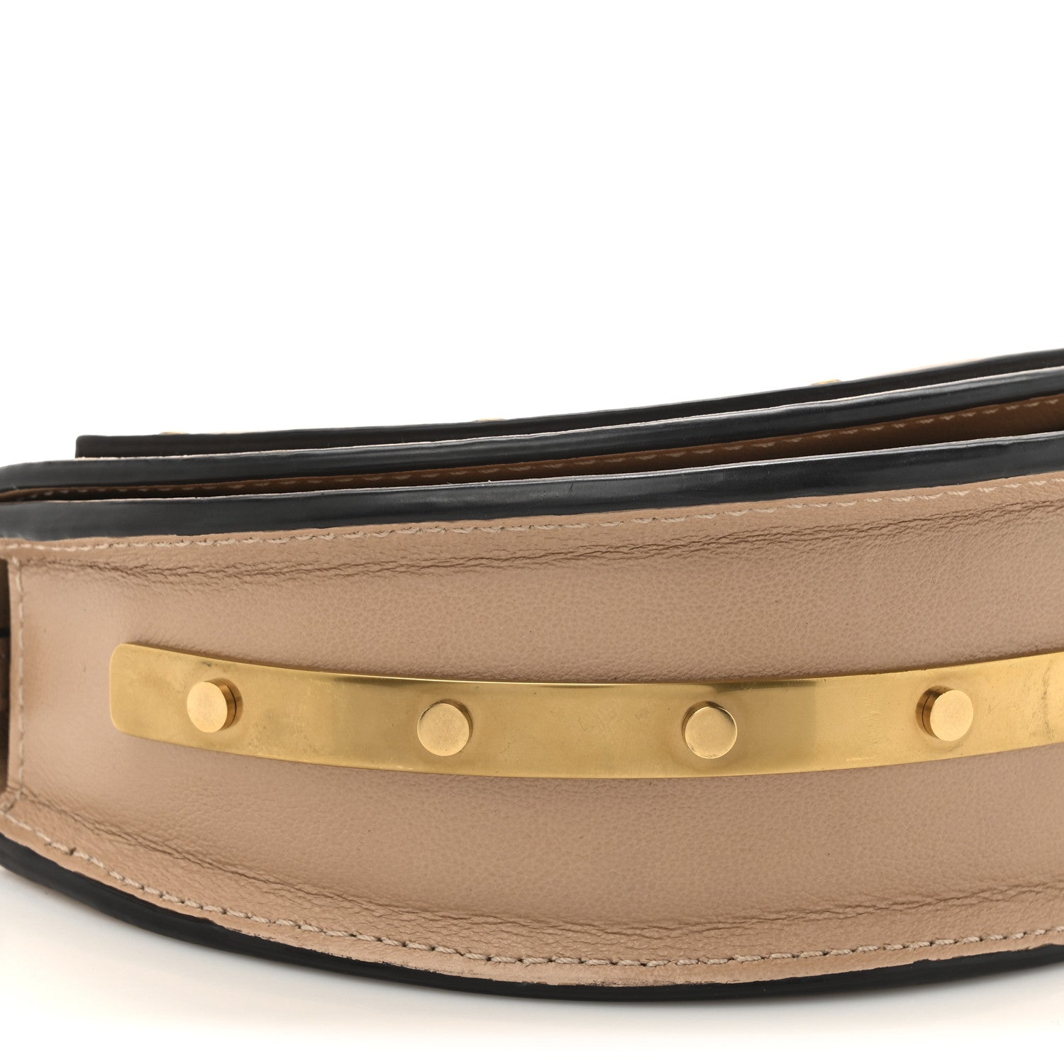 Chloe Calfskin Small Nile Bracelet Minaudiere Bag Biscotti Beige 10 of 11