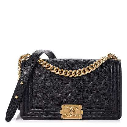 Chanel Caviar Quilted Medium Boy Flap Black 1 of 9