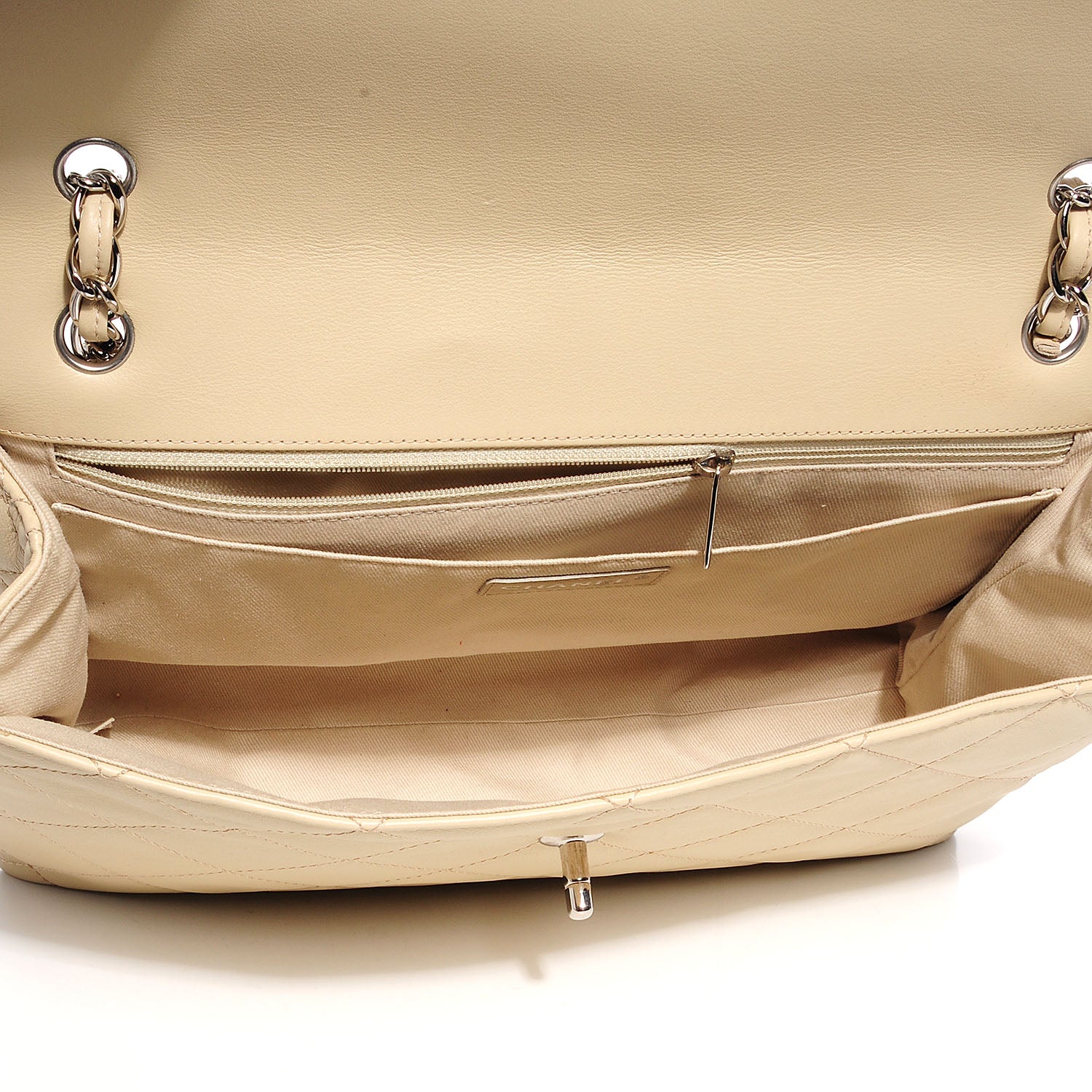 Chanel Calfskin Quilted In the Business Flap Bag Light Beige 10 of 10