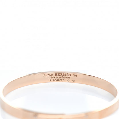 Hermes 18K Rose Gold Diamond PM Kelly Bracelet SH 3 of 4