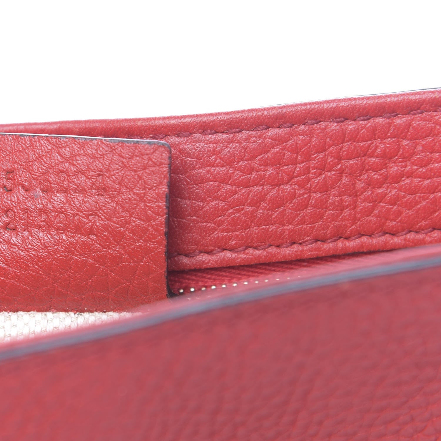 Gucci Pebbled Calfskin Medium Soho Flap Crossbody Vibrant Red 7 of 10