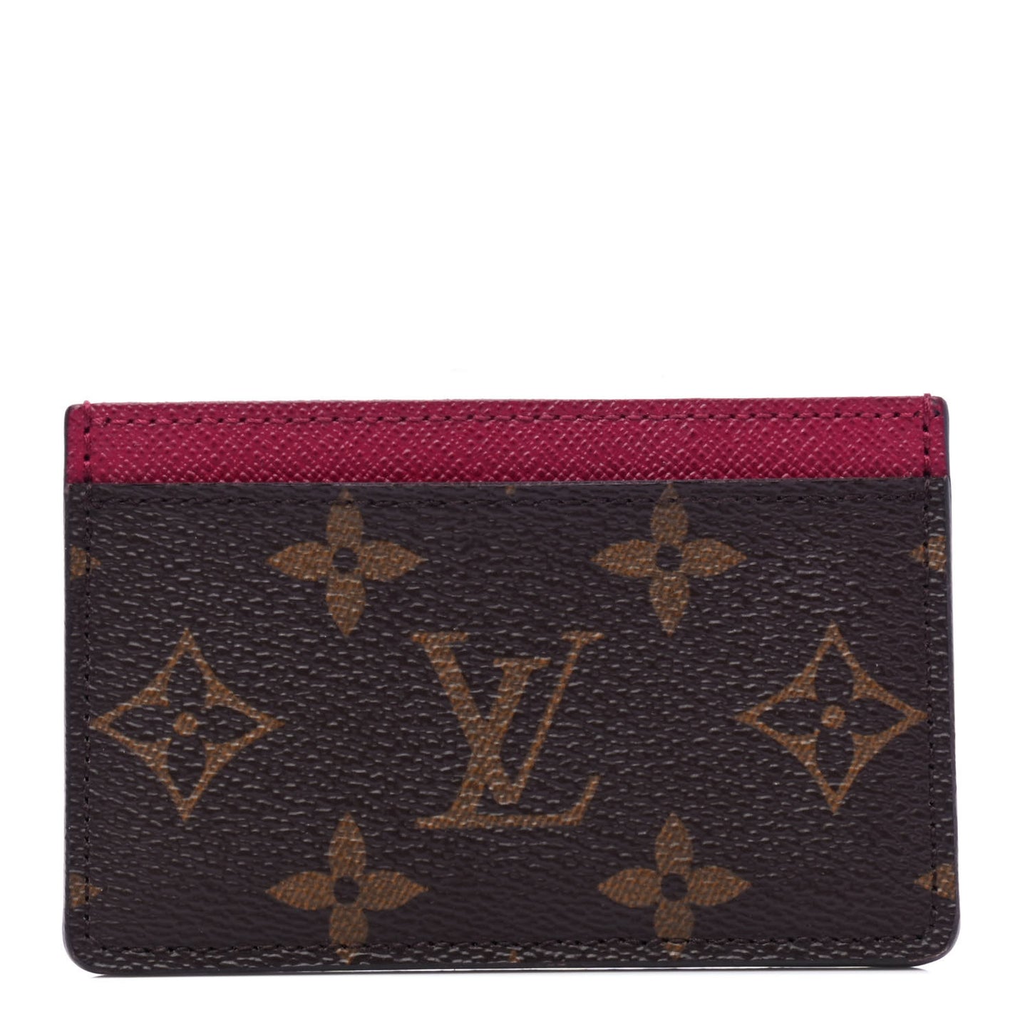 Monogram Card Holder Fuchsia