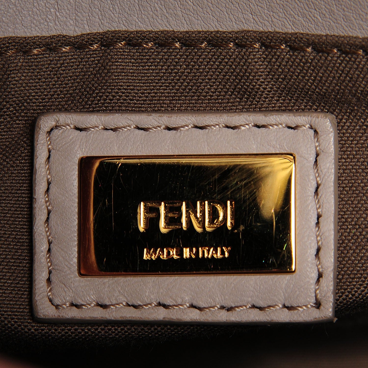 Fendi Vitello Elite Monster Petite 2Jours Tote Multicolor Black Grigio Polvere Multicolor 8 of 8