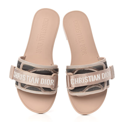 Christian Dior Canvas Nylon Camouflage Dior(e)volution Mule Slide Sandals 36 Nude 5 of 11