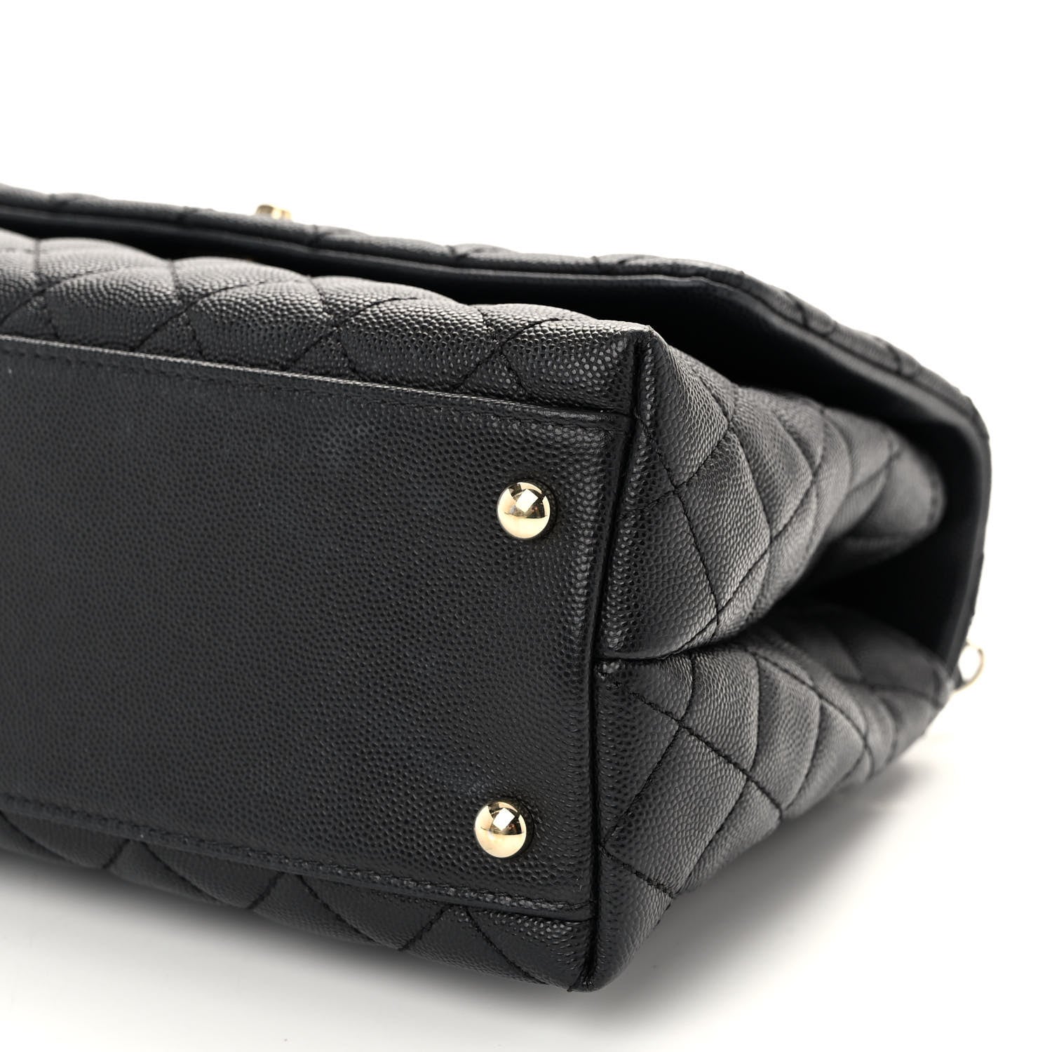 Chanel Caviar Quilted Small Coco Handle Flap Black 10 of 10
