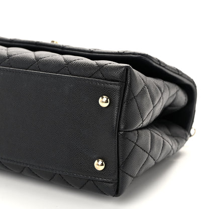 Chanel Caviar Quilted Small Coco Handle Flap Black 10 of 10