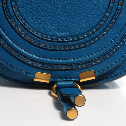 Chloe Calfskin Mini Marcie Round Crossbody Bag Laguna Blue 6 of 10
