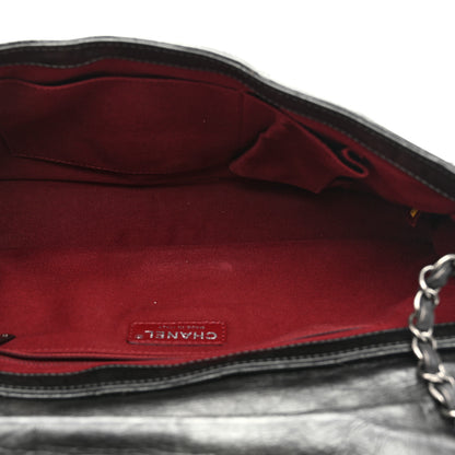 Chanel Aged Calfskin Quilted Medium Pondichery Flap Dark Grey 5 of 10