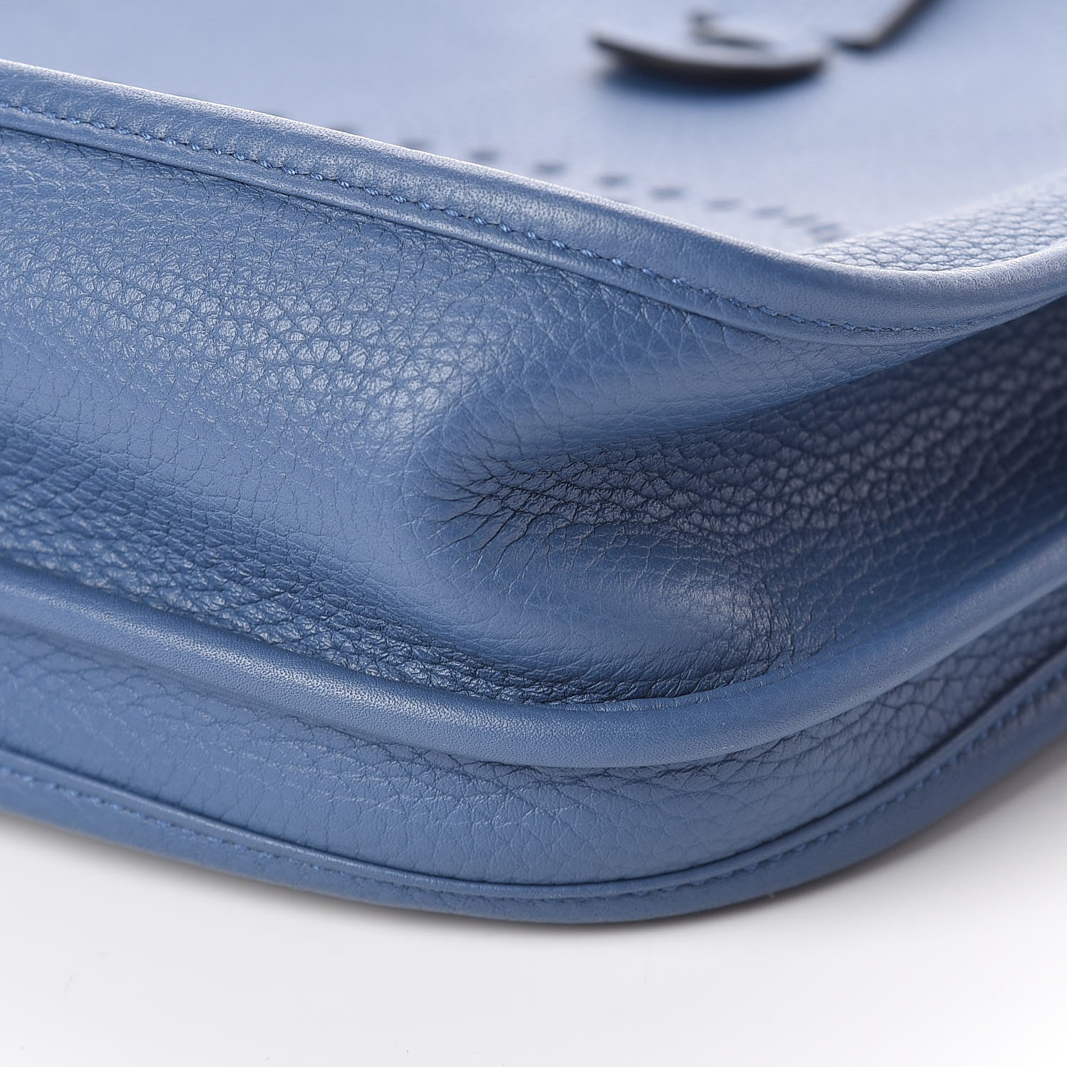 Hermes Taurillon Clemence Evelyne III PM Bleu Agate 9 of 10