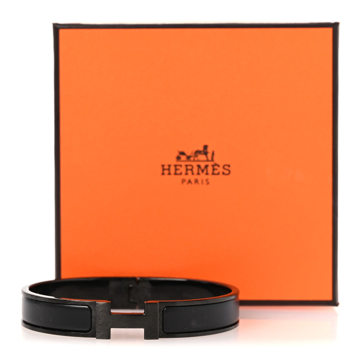 Matte Enamel Narrow Clic Clac HH Bracelet T5 So Black
