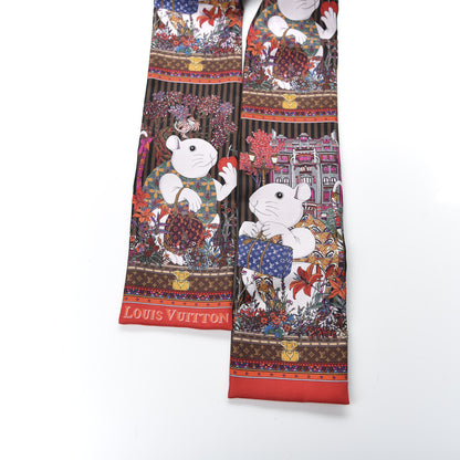 Louis Vuitton Silk Vuittonite Bandeau Brown 2 of 4