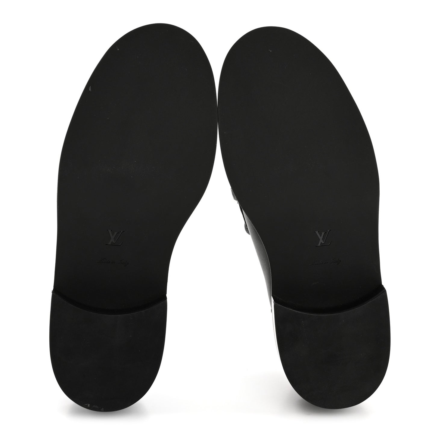 Calfskin Oversized Chain Academy Loafers 38.5 Black