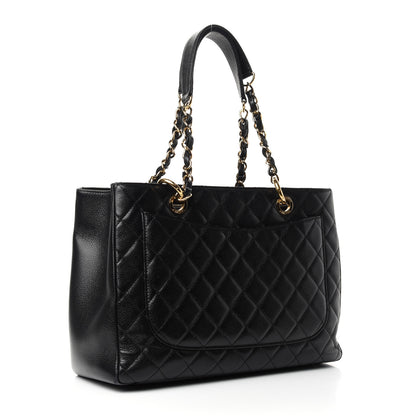Chanel Caviar Quilted Grand Shopping Tote GST Black 3 of 10