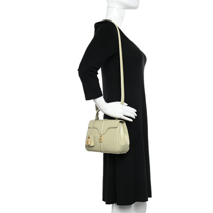 Celine Satinated Calfskin Mini 16 Top Handle Bag Almond Green 2 of 12